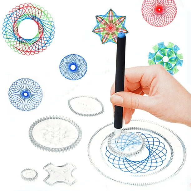 Spirograph Design Set 27PCS Tin Draw Spiral Drawing Art Craft for Kids Spirograph Design Set 27PCS Tin Draw Spiral Drawing Art Craft for Kids